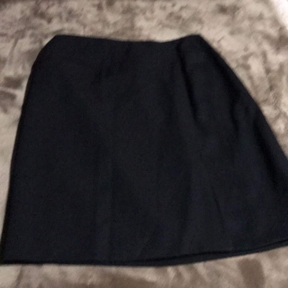 Linda Allard Ellen Tracy black Wool Skirt